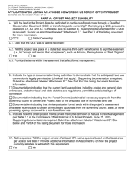 Form ISD/CCPEB-006 Application for Listing an Avoided Conversion US Forest Offset Project - California, Page 5