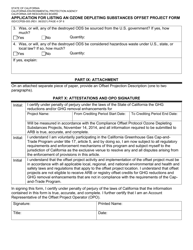 Form ISD/CCPEB-005 Application for Listing an Ozone Depleting Substances Offset Project Form - California, Page 4