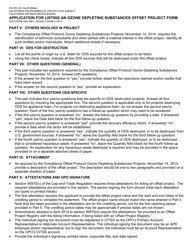 Form ISD/CCPEB-005 Application for Listing an Ozone Depleting Substances Offset Project Form - California, Page 6