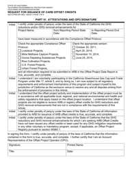 Form ISD/CCPEB-026 Request for Issuance of Carb Offset Credits - California, Page 3