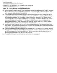 Form ISD/CCPEB-026 Request for Issuance of Carb Offset Credits - California, Page 6