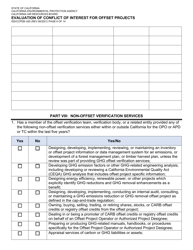 Form ISD/CCPEB-020 Evaluation of Conflict of Interest for Offset Projects - California, Page 6