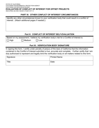 Form ISD/CCPEB-020 Evaluation of Conflict of Interest for Offset Projects - California, Page 9