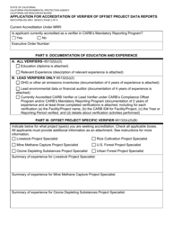 Form ISD/CCPEB-053 Application for Accreditation of Verifier of Offset Project Data Reports - California, Page 2