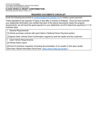 Form MSCD/ISB-208 Clean Vehicle Grant Confirmation Form - California, Page 2