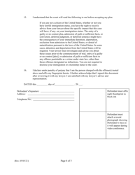 Form C (1C-P-988) &quot;Waiver of Physical Presence; Submission of Plea&quot; - Hawaii, Page 4