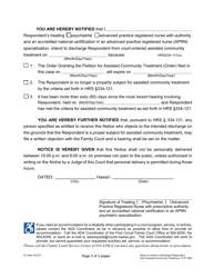 Form 1F-P-1063 Notice of Intent to Discharge Respondent From Assisted Community Treatment - Hawaii, Page 3
