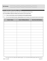Form ARB-M1 &quot;Municipal Act Application/Appeal - Apportionment&quot; - Ontario, Canada, Page 5