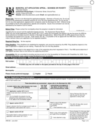 Form ARB-M3 &quot;Municipal Act Application/Appeal - Sickness or Poverty&quot; - Ontario, Canada, Page 4