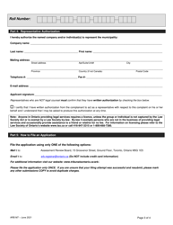 Form ARB-M7 &quot;Municipal Act Application - by Treasurer&quot; - Ontario, Canada, Page 6