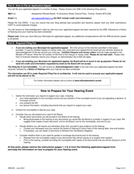 Form ARB-M5 &quot;Municipal Act Application/Appeal - Cancel, Reduce, Refund&quot; - Ontario, Canada, Page 3