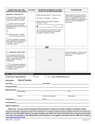 Form ARB-COTA7 &quot;City of Toronto Act Application - by Treasurer&quot; - Ontario, Canada, Page 5