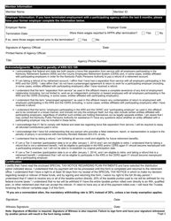 Form 4525 Application for Refund of Member Contributions and Direct Rollover/Direct Payment Selection - Kentucky, Page 2