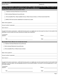 Form 4525 Application for Refund of Member Contributions and Direct Rollover/Direct Payment Selection - Kentucky, Page 3