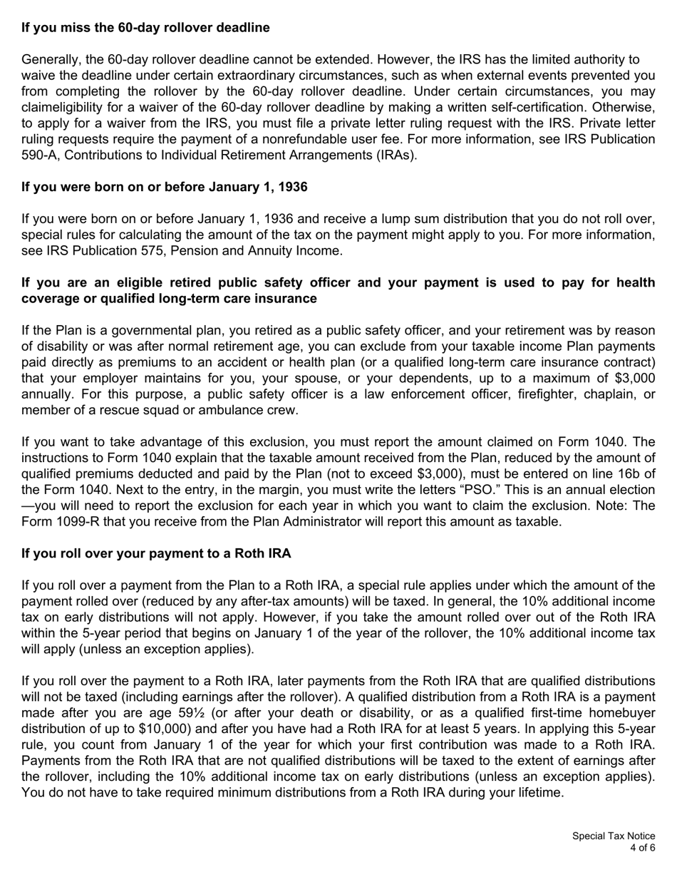 Form 4525 Application for Refund of Member Contributions and Direct Rollover / Direct Payment Selection - Kentucky, Page 7