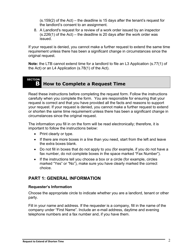 Instructions for Request to Extend or Shorten Time - Ontario, Canada, Page 3