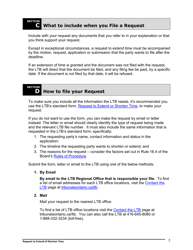 Instructions for Request to Extend or Shorten Time - Ontario, Canada, Page 6