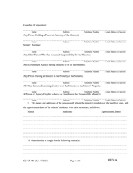 Form CC-GN-001 Petition for Guardianship of Minor - Maryland, Page 4