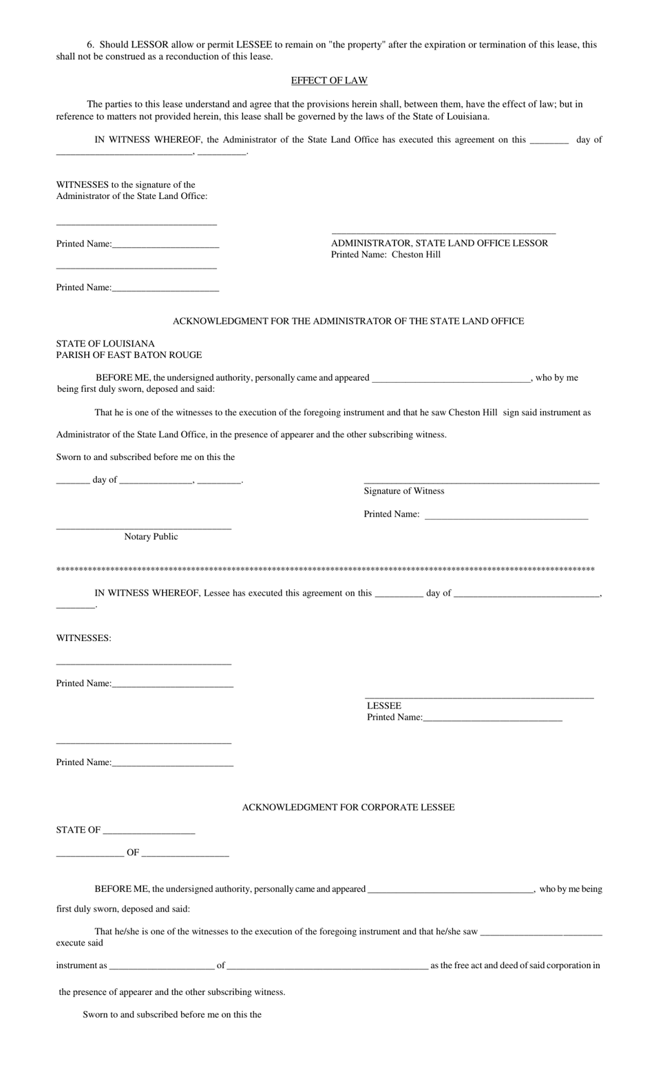 Surface Lease - Louisiana, Page 3