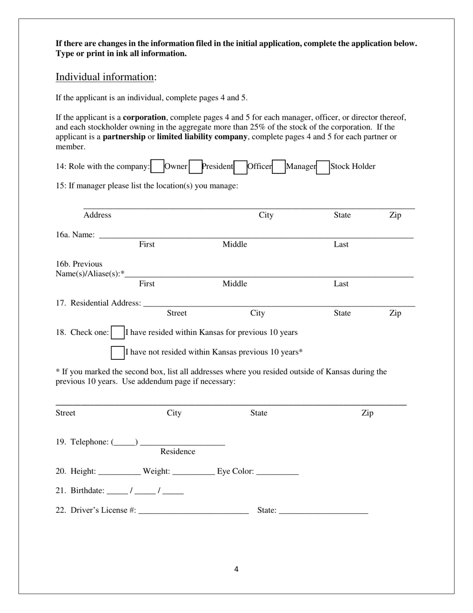 Kansas Scrap Metal Dealer Renewal Application Fill Out, Sign Online