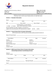 Form NVCA RFI Request for Interment - Nebraska, Page 2