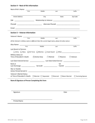 Form NVCA RFI Request for Interment - Nebraska, Page 3