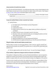 Starting a North Dakota Juvenile Court Action - Checklist - North Dakota, Page 3