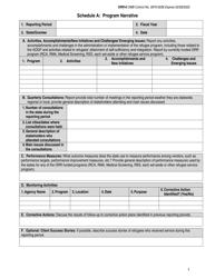 Document preview: Form ORR-6 Schedule A Program Narrative - New Mexico