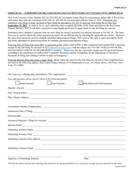 Document preview: Form 202.18 Submission of Delayed Filing Fee Payment Pursuant to Executive Order 202.18 - New York