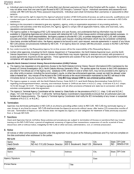 Form SFN60433 Agreement for Electronic Online Access to North Dakota Criminal Justice Information Sharing (Nd Cjis) Portal - North Dakota, Page 2