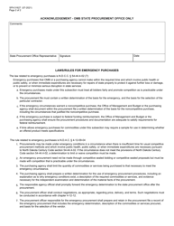 Form SFN51627 Emergency Purchase Explanation - North Dakota, Page 2