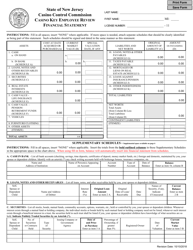 Casino Key Employee License Review Application - New Jersey, Page 3