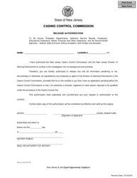 Casino Key Employee License Review Application - New Jersey, Page 5