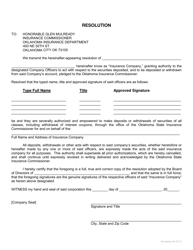 Authorized Signature Update - Oklahoma