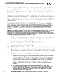 Security Guard Training School Application - New York, Page 2
