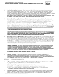 Security Guard Training School Application - New York, Page 3