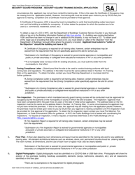 Security Guard Training School Application - New York, Page 4
