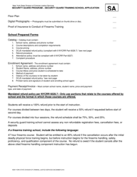 Security Guard Training School Application - New York, Page 7