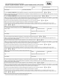 Security Guard Training School Application - New York, Page 9