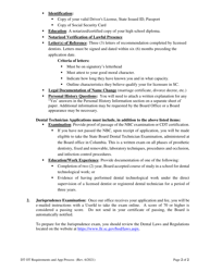 Application for Registration Dental Technician or Orthodontic Technician - South Carolina, Page 2