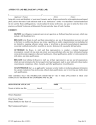 Application for Registration Dental Technician or Orthodontic Technician - South Carolina, Page 6