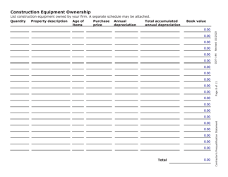 Form DOT-144 (SD Form 0945) Contractor&#039;s Prequalification Statement - South Dakota, Page 8
