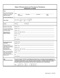 Application for Radon Inspector - Rhode Island, Page 3