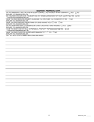 Wildlife Conservation Officer Cadet Personal History Questionnaire - Pennsylvania, Page 11