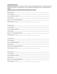 Reciprocity Doctor Chiropractic License Application - South Dakota, Page 4