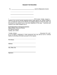 Reciprocity Doctor Chiropractic License Application - South Dakota, Page 8