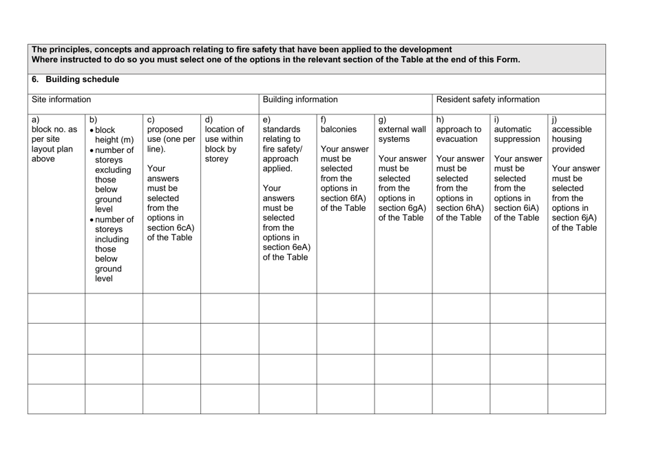 Fire Statement Form - United Kingdom, Page 4