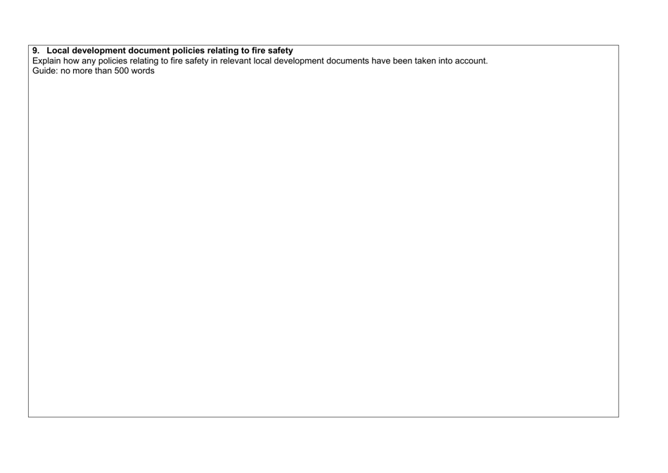 Fire Statement Form - United Kingdom, Page 8