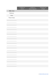 Annual Rental Property Inspection Checklist Template, Page 8