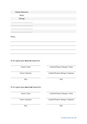 Rental Property Inspection Checklist Template, Page 5